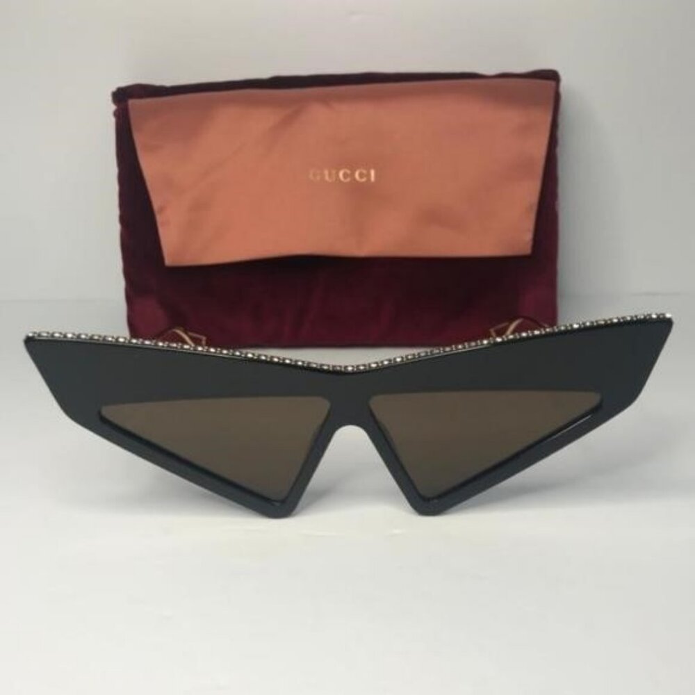 New 💯 Original Gucci Brown Geometric Ladies Sunglasses GG0430S 002 70 - Picture 8 of 16